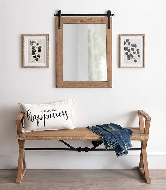 Kate and Laurel Cates Farmhouse Wall Mirror