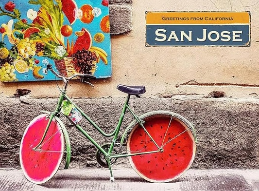 Welcome to US City Metal Wall Decor San Jose Metal Tin Sign Decorative Plaque Farmhouse Country Home Decor 4" X 16"