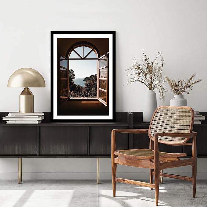 iRahmen 20x28 Picture Frame Set of 2 with Plexiglass, Black Wood Poster Frame for Wall Mounting Display 16x24 Picture with Mat or 20 x 28 Without Mat