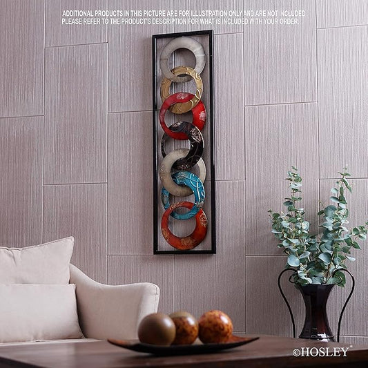 Hosley Metal Wall Décor 35" High. Ideal Gift for Home, Weddings, Party, Spa, Meditation, Home Office, Dorm O4
