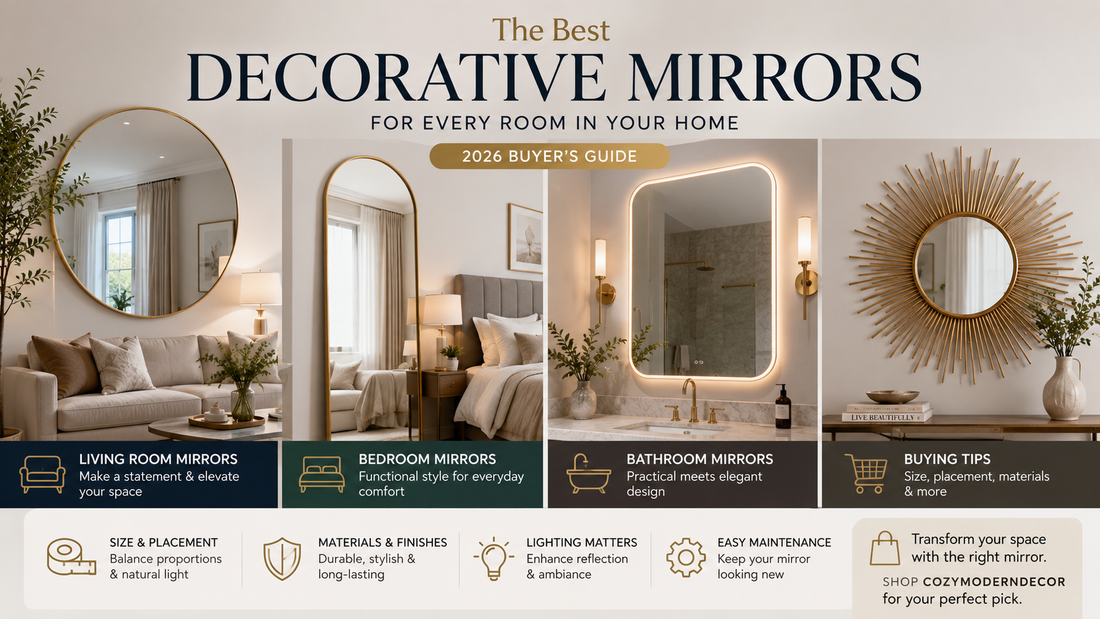 Best Decorative Mirrors for Every Room in Your Home (2026 Buyer’s Guide)