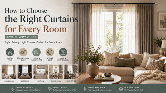 🇺🇸 How to Choose the Right Curtains for Every Room (2026 Buyer's Guide)