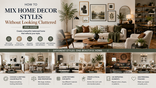 How to Mix and Match Home Decor Styles Without Making Your Space Look Cluttered (2026 Guide)