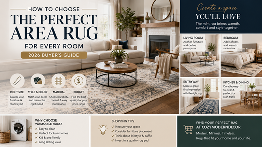 How to Choose the Perfect Area Rug for Every Room (2026 Buyer's Guide)