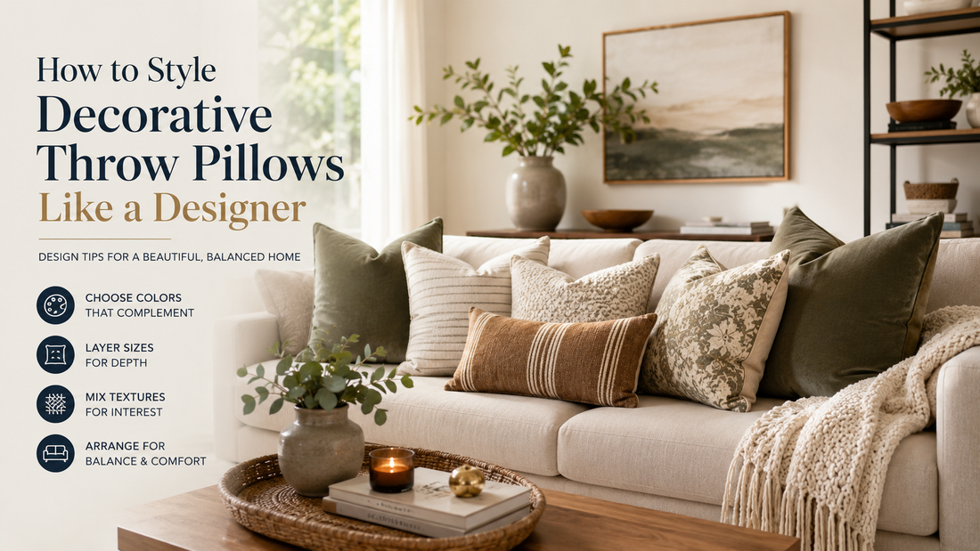 How to Style Decorative Throw Pillows Like a Designer (2026 Guide)
