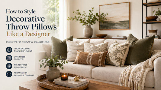 How to Style Decorative Throw Pillows Like a Designer (2026 Guide)