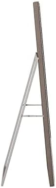 Howard Elliott Titus Silver Oversized Full Length Mirror with Stand, Large Free Standing or Leaning Wall Mirror, Full Body Floor Mirror with Stand for Bedroom & Living Room, 70 x 30 Inch