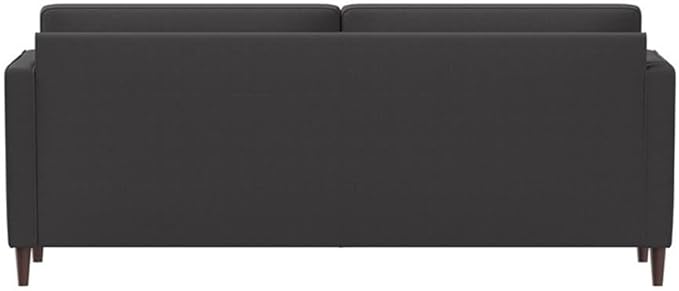 Studio Living® Lexington 75.6" Sofa, Mid-Century Modern, Pocket Coil Comfort, Easy Assembly, Woven Fabric, Heather Gray
