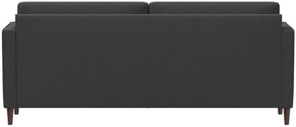 Studio Living® Lexington 75.6" Sofa, Mid-Century Modern, Pocket Coil Comfort, Easy Assembly, Woven Fabric, Heather Gray