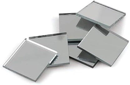 0.5 inch Small Mini Square Craft Mirrors Bulk 100 Pieces Mirror Mosaic Tiles