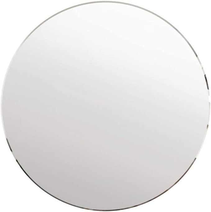 8 inch Glass Round Mirror Circle Wall Mounted for Bathroom, Living Room, Home Decor, Small Round Mirror Plate Trays for Wedding Table Centerpieces