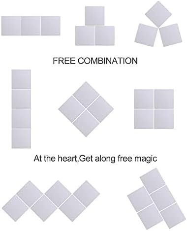 Kids Wall Mirror Tiles,Safe Unbreakable Acrylic Mirror for Baby,Plastic Plexiglass On the RV, Shatterproof Frameless Mirror Wall Stickers.Suit for Apply Touring Car,Children's Room,Classroom（8"x8")