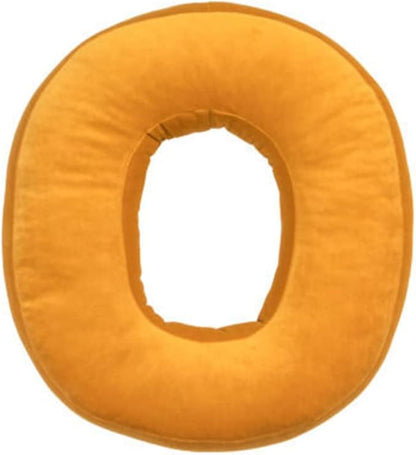 vctops Soft Velvet Letter Pillow English Alphabet A to Z Letter Decorative Throw Pillow for Bedroom Living Room Decor (O,16"x13.5")
