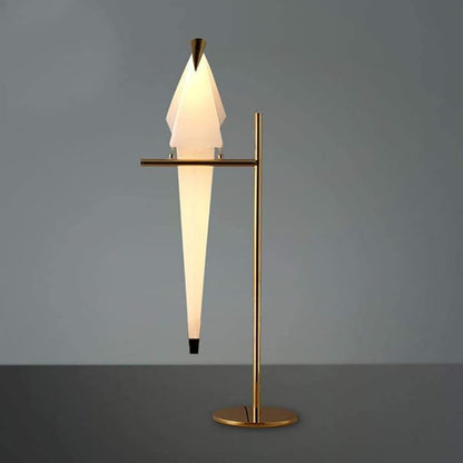 28.5 Inch Modern Bird Table Lamp, Gold Bird Swing Light Fixtures LED Standing Table Lamp for Living Room