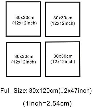 MESESE Art 4 Panels Canvas Wall Art Spring Summer Autumn Winter Four Seasons Landscape Color Tree Painting Picture Prints Modern Giclee Artwork Stretched and Framed for Living Room Home Decoration