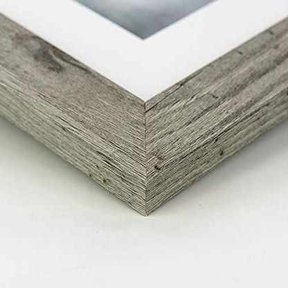 Grey 11x14 Picture Frame set of 3,Display 11x14 without Mat or 8x10 with Mat，Wall Gallery Photo Frames