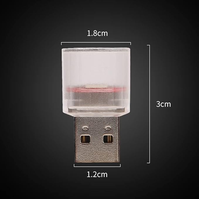 USB LED Atmosphere Light, 5V/1A 1.5W Mini USB Smart Light LED Car Interior Ambient Atmosphere Night Lamp for Cars Laptops Home Office Decoration,Pink Purple