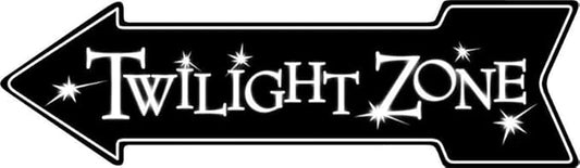 Retro Metal Tin Signs Twilight Zone Arrow Sign Metal TIN Game Room Movie Arrow Shape Tin Sign Country Retro Metal Wall Man Cave 5x17 inches Metal Signs Decorative Signs