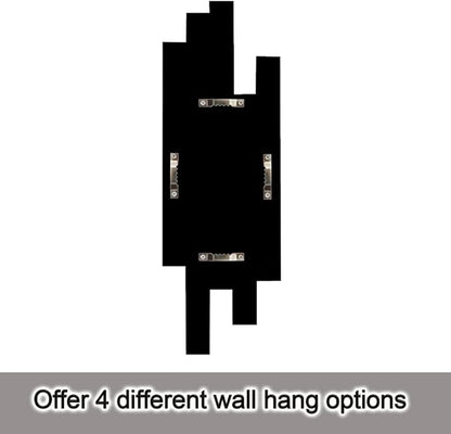 Artisan Set of 4 Silver Beveled Wall Decor Mirrors - 24x8 Inch Each, Creative Combination Design for Modern & Farmhouse Home Decor, Shatter-Resistant Glass with Wood Backing