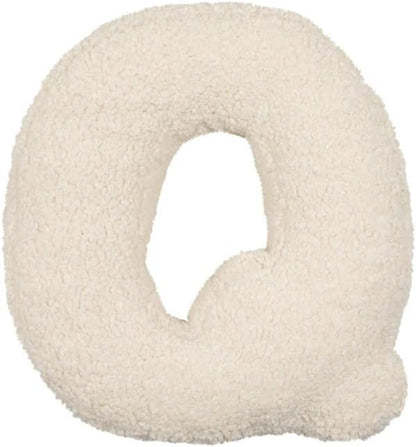 Letter Pillow English Letter Plush Pillow Cozy Lambswool Initial Throw Pillow Alphabets Letter Decorative Cushion Comforting Huggable Stuffed Cushion for Bedroom Sofa（15.7 * 13.8 * 3.9 in）