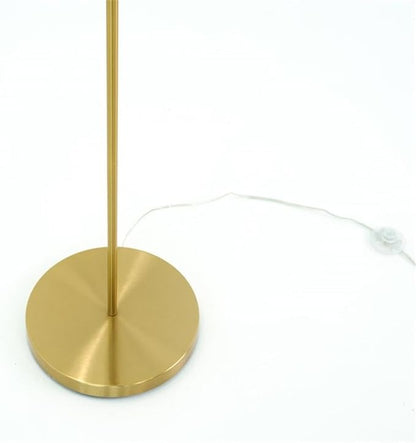 Regal Radiance Floor Metal & Brass Lamp