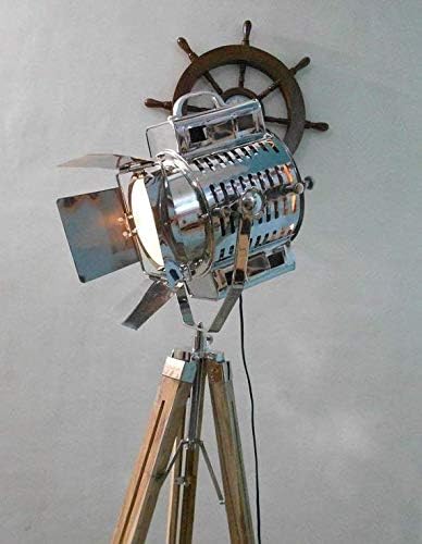 Thor Nautical 1950's Hollywood Studio Vintage Design Industrial Tripod Floor Lamp Rustic Vintage Home Decor Gifts