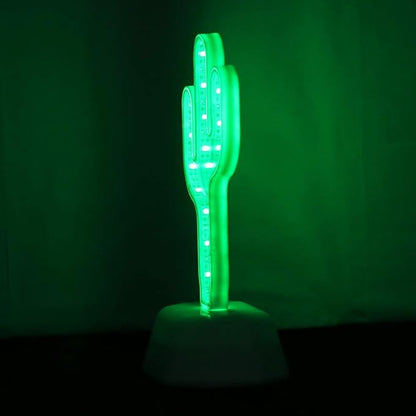 3D Creative Tunnel Lamp, Infinite Mirrors Tunnel Light, 3D Mirror Light, LED Cactus Sign Lights, Tunnel Mirrors Lights, Desktop Lamp Party Home Decor LED Night Light