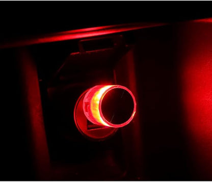 USB LED Atmosphere Light - 5V/1A 1.5W Mini Smart Ambient Night Lamp for Cars, Laptops, Home, Office Decoration - Red
