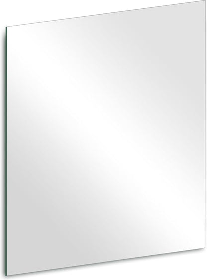 14 x 12 inch Glass Wall Mirror Tile Self Adhesive Frameless High Clear Mirror Sheet for Wall, Home Gym, Door, Bathroom, Bedroom Decor