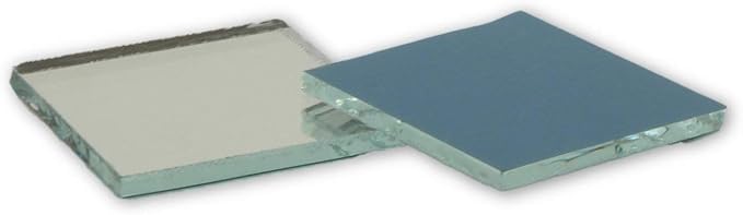 1 inch Small Mini Square Craft Mirror Bulk 100 Pieces Mirror Mosaic Tiles
