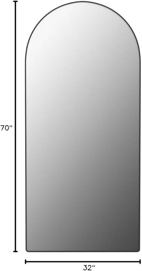 FENNIO Full Length Mirror with Lights, 70" x 32" LED Full Body Mirror, Free Standing Lighted Floor Mirror, Wall Mounted Hanging Mirror with Lights for Bedroom, Salon, Dimmable & 3 Color Lighting