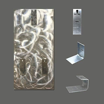Yihui Arts Horse Metal Wall Art Hand Crafted Aluminum Artwork Modern 3D Animal Pictures for Living Room Bedroom Bathroom Decor