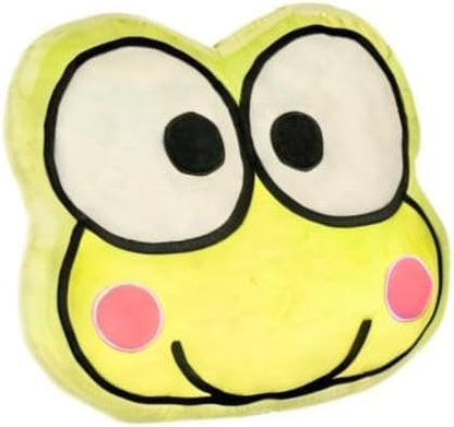 Hello Kitty & Friends Keroppi Bedding Super Soft Plush Decorative Pillow, One Size, (100% Officially Licensed Product) By Franco