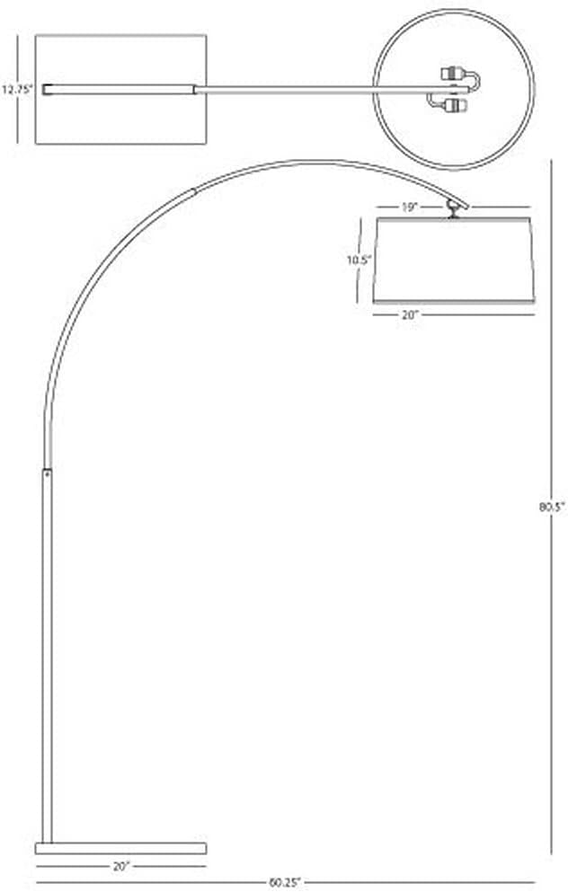 Robert Abbey S2286 Two Light Floor Lamp