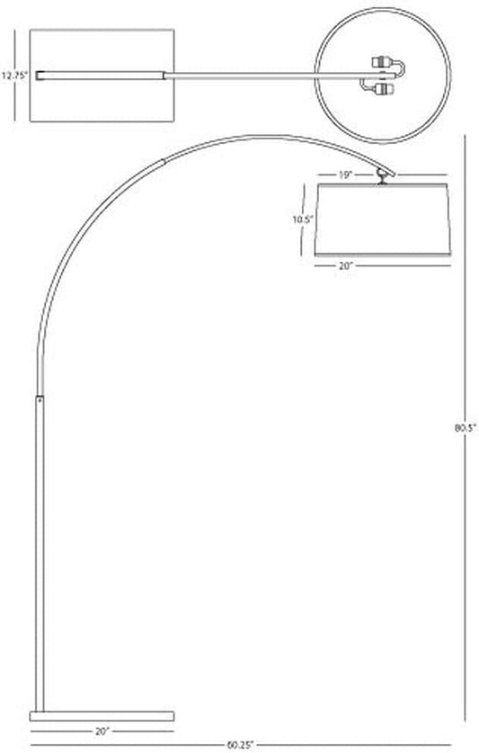Robert Abbey S2286 Two Light Floor Lamp