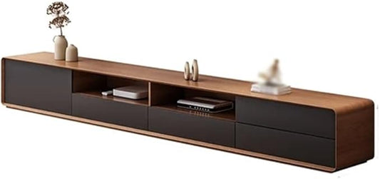 Desktop TV Station Monitor Console Shelf Desk TV Stand Cabinet Mobile TV Furniture