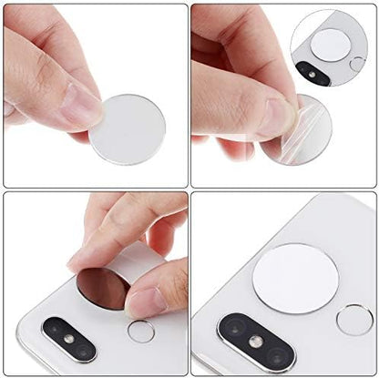 Blulu 200 Pieces Small Round Mirrors for Crafts Adhesive Round Bulk Mirror Tiny Circles Craft Acrylic Tiles for DIY Projects, Wall, Table & Art Decor Essentials (2 Inch)