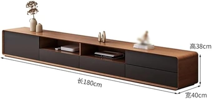 Desktop TV Station Monitor Console Shelf Desk TV Stand Cabinet Mobile TV Furniture