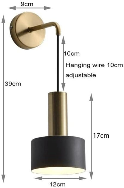 KEFA Battery Operated Wall Lights Indoor with Remote,2 Pieces of Bedroom Bedside Chandelier Gold Warm Light