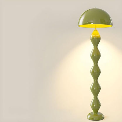 Modern Floor Lamp, Modern Standing Corner Lamp with Iron Lampshade, Tall Lamp Mid Century Standing Lamp with Foot Switch for Bedroom Reading Living Room (Red, Bulb Not Included)