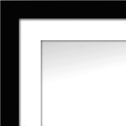 Americanflat 13x19 Picture Frame with Polished Plexiglass - Set of 5 - Use as 11x17 Frame with Mat - Galleria Collection - Picture Frames for Wall Display - Black