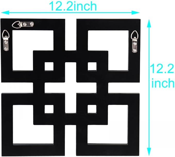QMDECOR 2 Pack Silver Mirrored Square Wall-Mounted Mirrors Modern Glam Accent Decor for Home