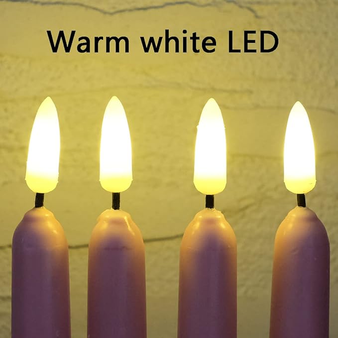10 Pack Pink Flameless WAX Coverd 11'' Taper Candles with 2 Remote, LED Battery Operated Flickering Bright candle for proposal, wedding, festive, Family dinner, birthday party, or home decor