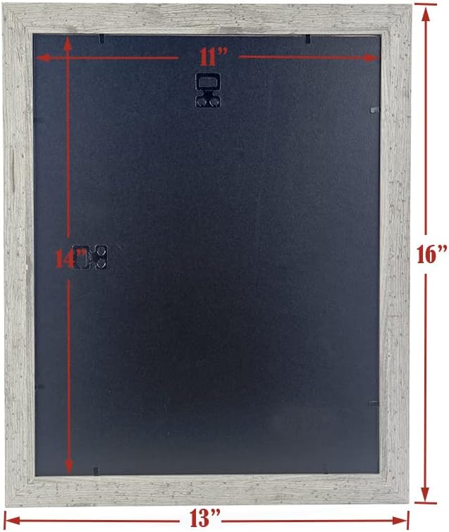 Grey 11x14 Picture Frame set of 3,Display 11x14 without Mat or 8x10 with Mat，Wall Gallery Photo Frames