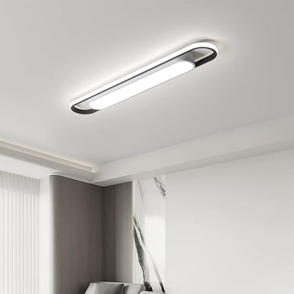 Modern LED Ceiling Lights,6500K Flush Mount Ceiling Lamp,50W Metal Smart Ceiling Chandelier Lighting Fixture for Kitchen Living Room Bedroom Dining Room Office Garage (36.2")