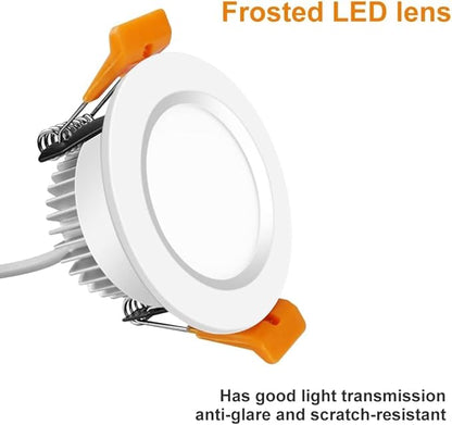 inShareplus 2 Inch LED Recessed Lighting, Downlight Dimmable 3W (35W Equivalent), 3000K Warm White, CRI80, Recessed Light Fixtures with LED Driver（10 Pack ）