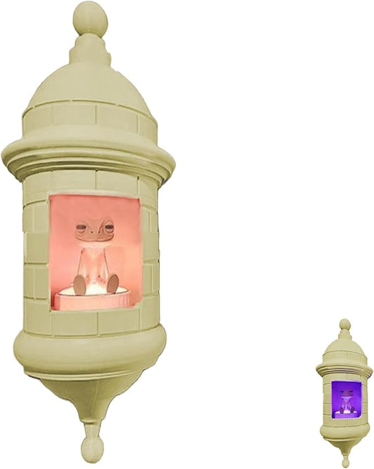 Puerto Rican Garita Wall Coqui Lamp - Multi-Color LED Night Light for Outdoor and Indoor Decor (Male)
