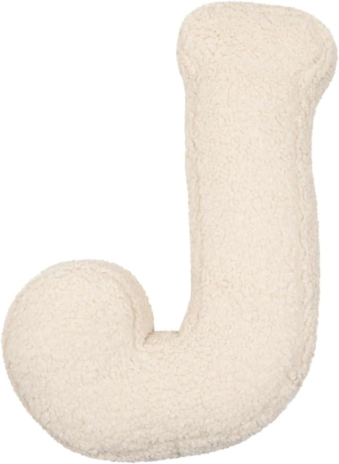 Letter Pillow English Letter Plush Pillow Cozy Lambswool Initial Throw Pillow Alphabets Letter Decorative Cushion Comforting Huggable Stuffed Cushion for Bedroom Sofa（15.7 * 13.8 * 3.9 in）