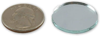 1 inch Small Mini Round Craft Mirrors Bulk 100 Pieces Mirror Mosaic Tiles