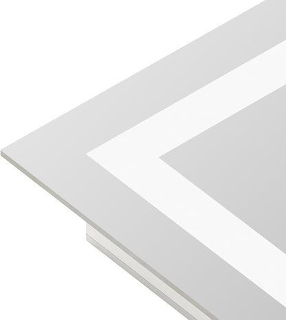 30x36 Inch LED Bathroom Mirror with Lights, Backlit & Front Lit, Anti-Fog Lighted Bathroom Vanity Mirror for Wall, Memory Function, Dimmable, HD Tempered Glass, Shatter-Proof
